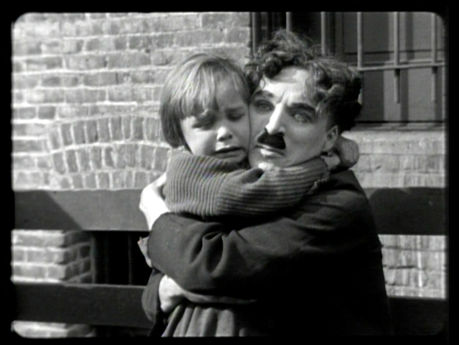 Jackie Coogan and Charlie Chaplin
